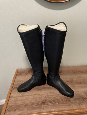 6 Black Tough Rider Wellesley Tall Boots XX