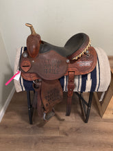 Load image into Gallery viewer, 15” Scott Thomas Trophy Western Barrel Saddle