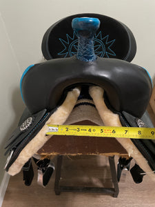 16.5” Black High Horse Barrel Saddle