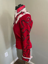 Load image into Gallery viewer, XXS Red, Black, White 1849 Authentic Western Show Shirt