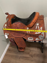 Load image into Gallery viewer, 16” Western Equitation Saddle