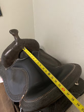 Load image into Gallery viewer, 15” Black Western Saddle