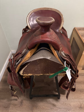 17” Wades Diamond K Western Saddle