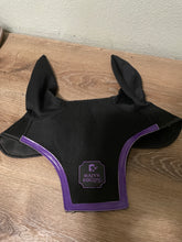 Load image into Gallery viewer, Warmblood Black and Purple Majyk Equipe Ear Bonnet