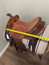 Load image into Gallery viewer, 14” American West Round Skirt Western Saddle