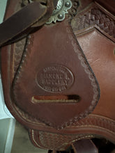 Load image into Gallery viewer, 17” Wades Diamond K Western Saddle