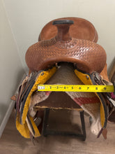 Load image into Gallery viewer, 15” Suede Ranch Cutting Saddle