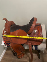 Load image into Gallery viewer, 17” Tex Tan Flex Western Saddle