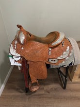 Load image into Gallery viewer, 16” Blue Ribbon Western Saddle