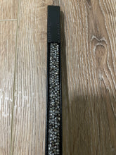 Load image into Gallery viewer, Black Browband with Graphite Stones