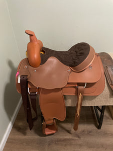 15” Brown Lamicell Synthetic Western Saddle