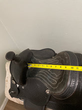 Load image into Gallery viewer, 10” Black Child’s Synthetic Western Saddle
