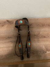 Load image into Gallery viewer, Turquoise Jeweled Western Headstall