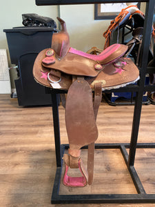 12” western kids saddle