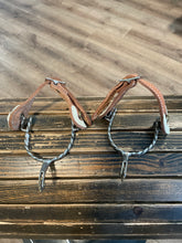 Load image into Gallery viewer, Western Rowel Spurs with Leather Strap