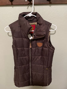 XS Brown Horseware Puffer Vest