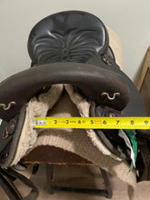 Load image into Gallery viewer, 16” Dark Brown Synthetic Endurance Saddle
