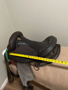 16” Dark Brown Synthetic Endurance Saddle