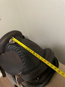 16” Dark Brown Synthetic Endurance Saddle